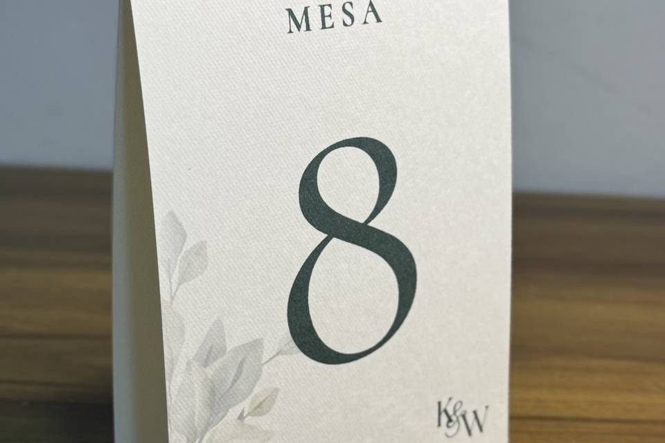 Numeração de Mesa