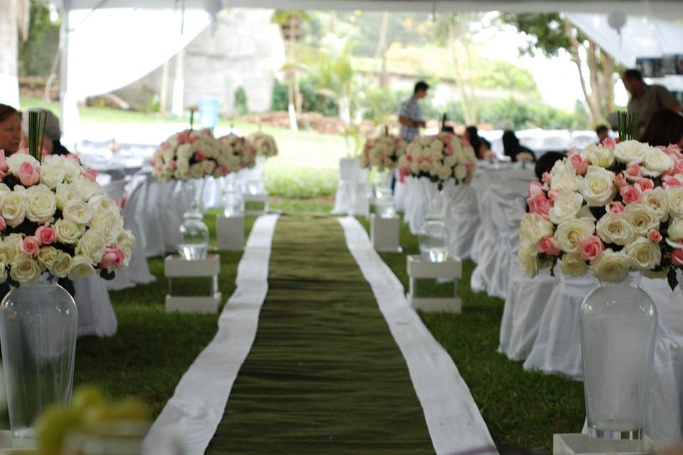 Casamento com tenda