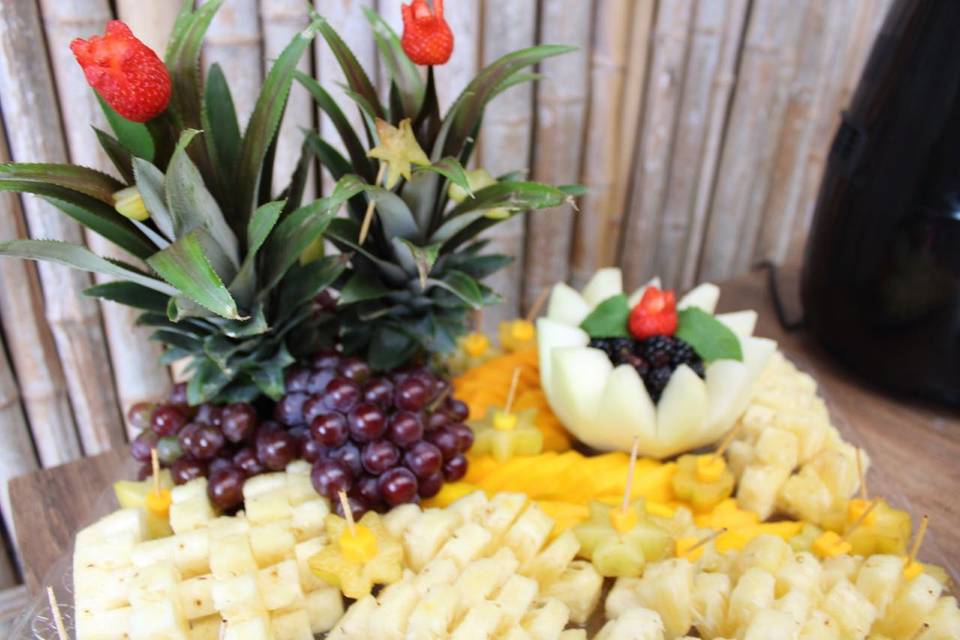 Decoração com frutas