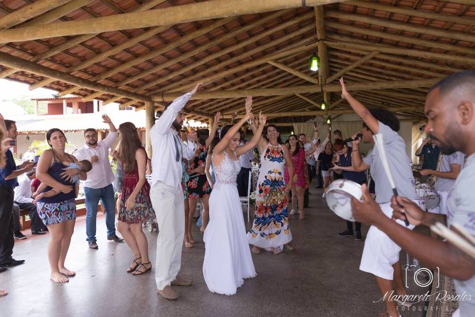 Casamento mais descontraído.