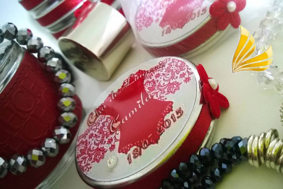 Velas na latinha