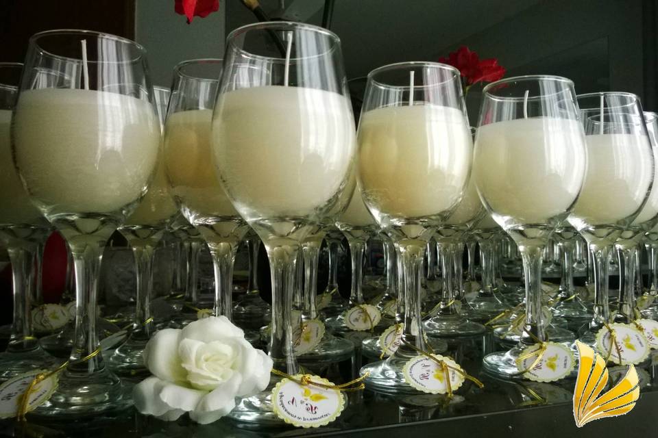 Velas na taça