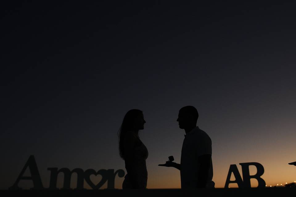 Pós casamento na beira lago