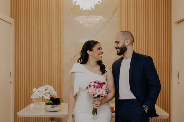 Cachorro no casamento civil