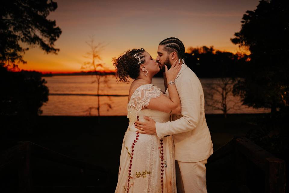 Por do Sol casamento
