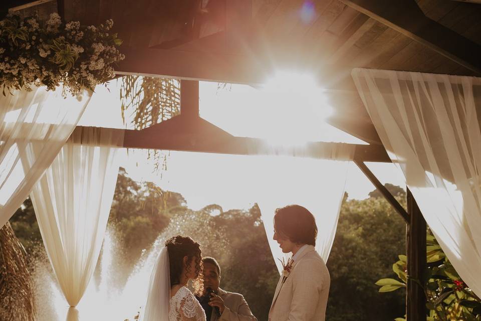 Casamento por do sol
