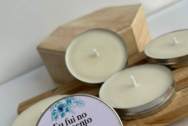 Mini vela na latinha