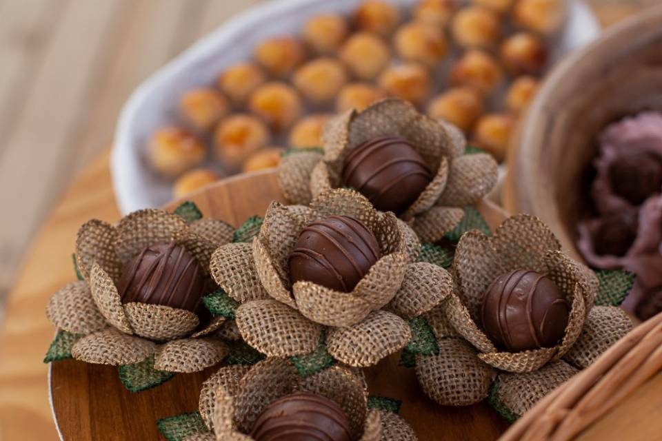 Bombons de doce de leite