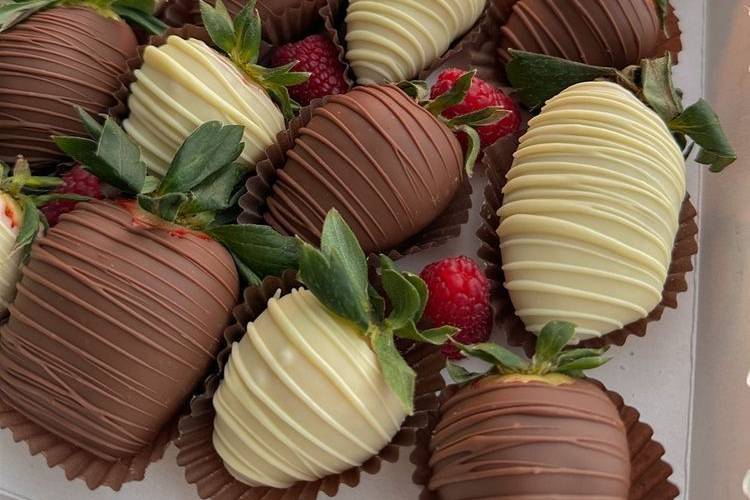 Morango com chocolate