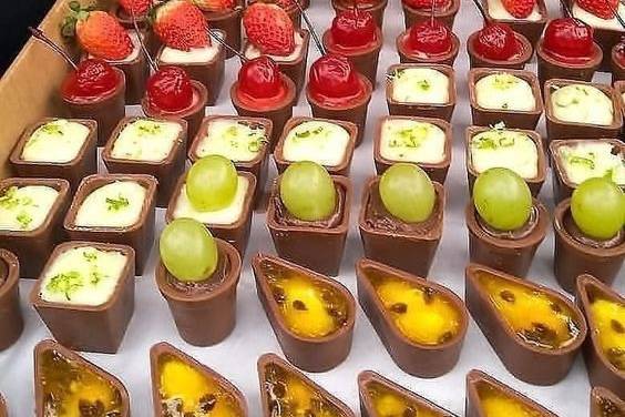 Copinhos de chocolate