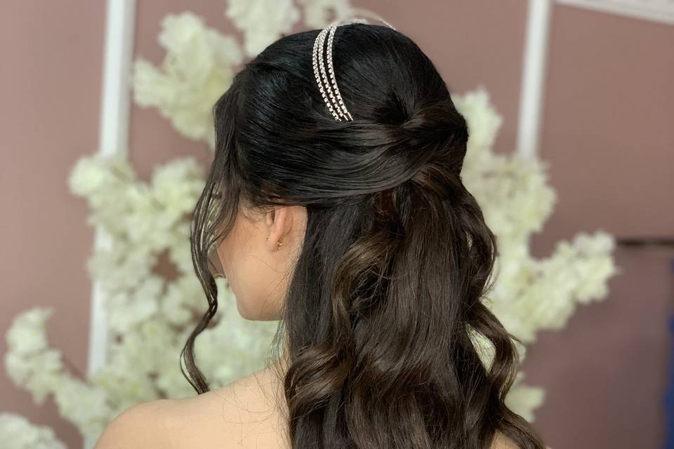 Penteado semi preso