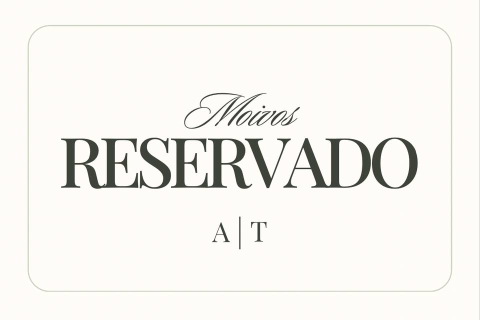 Reservado para noivos