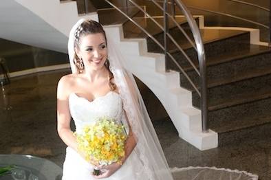 Noiva com buquê