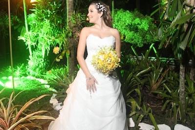 Noiva no jardim