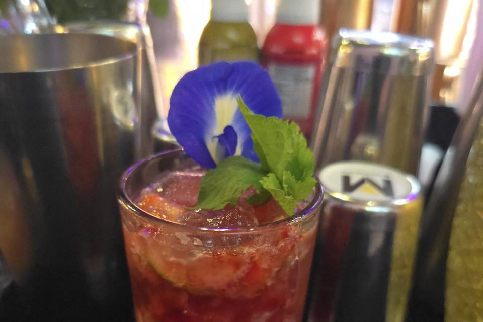 Red Morango  vodka Maçã verde