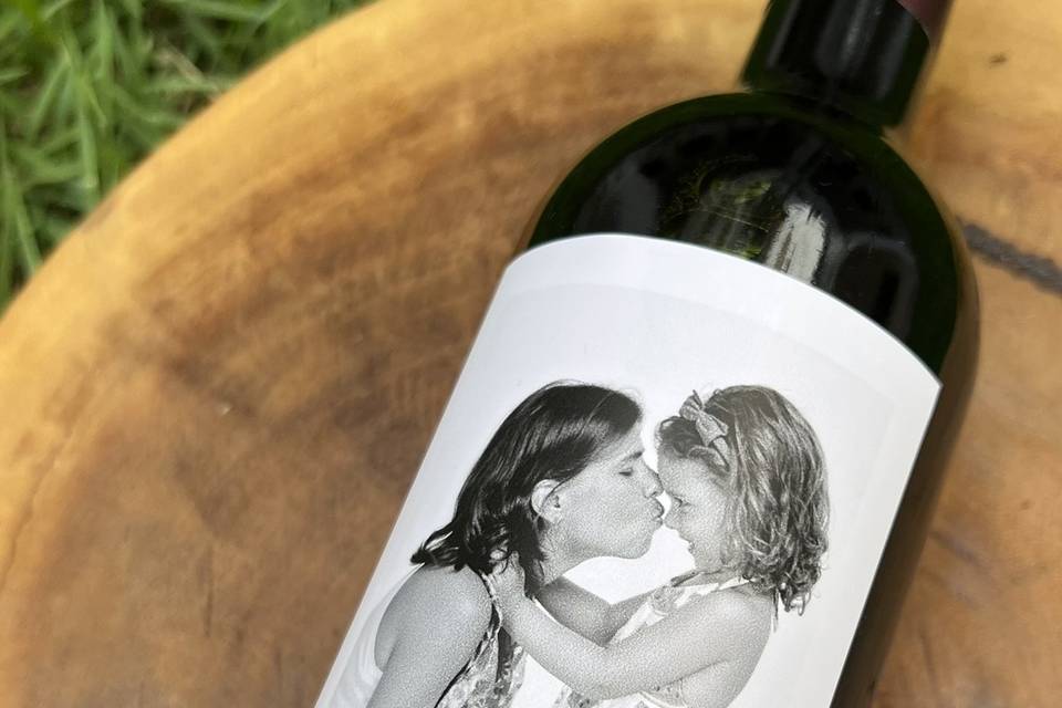 Vinho com foto personalizado