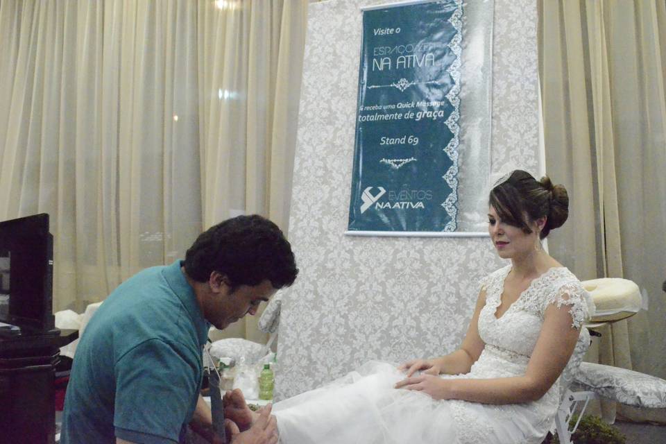 Massagem para as noivas