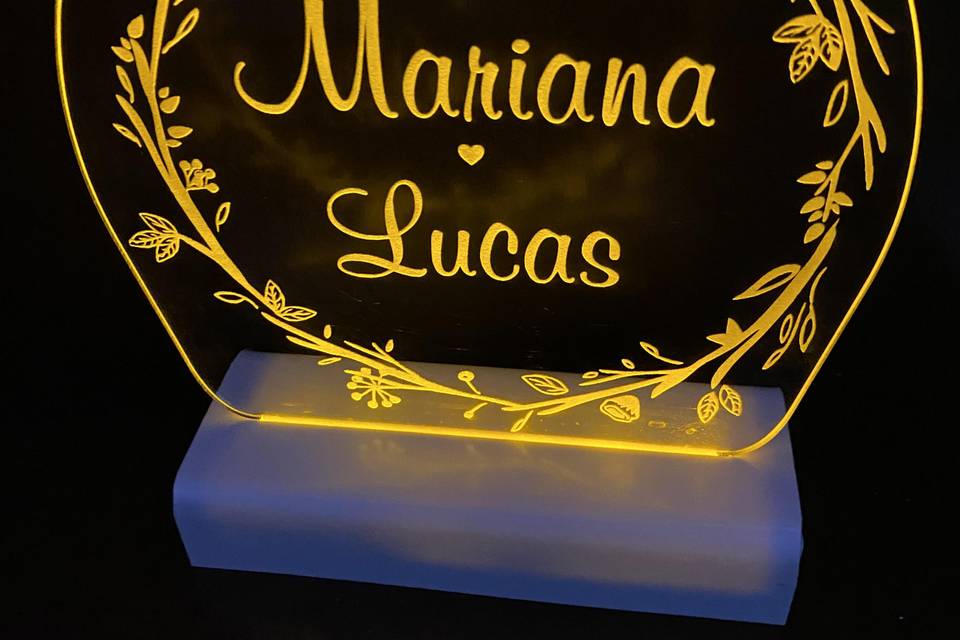 Topo de bolo com Led