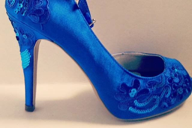 Cetim azul royal