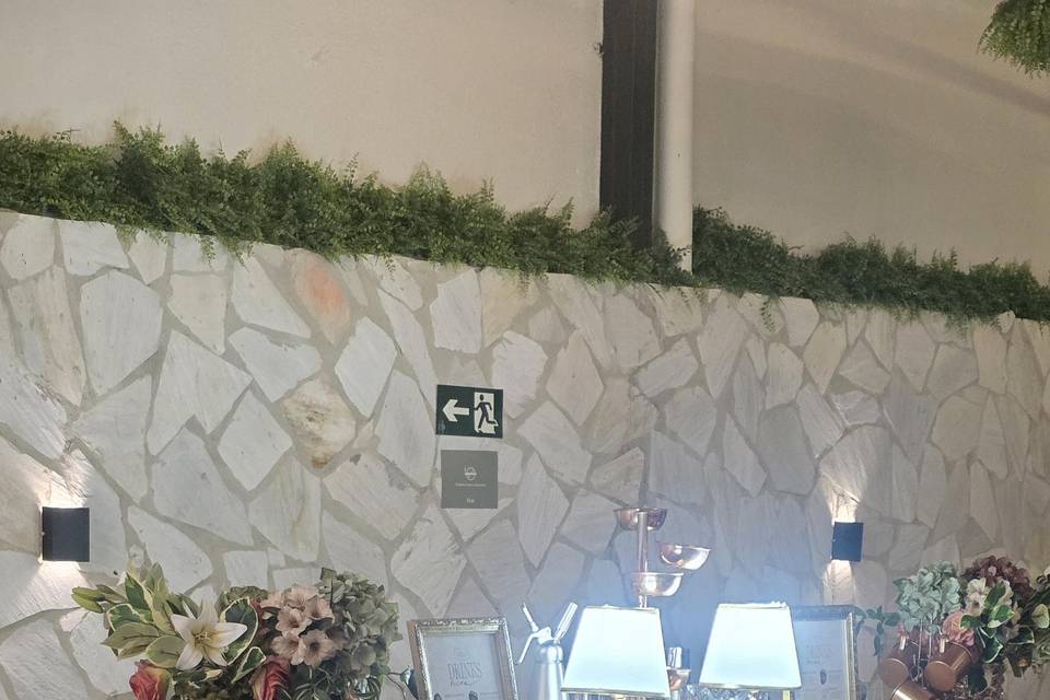 Balcão decorado