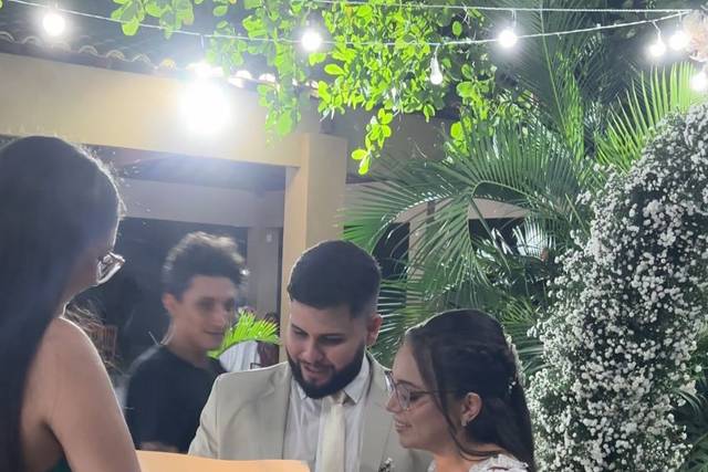 Pintura ao vivo casamento