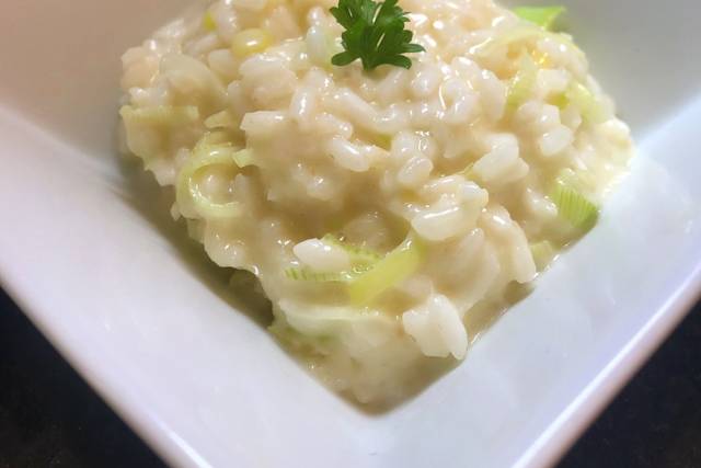 Risoto de alho-poró