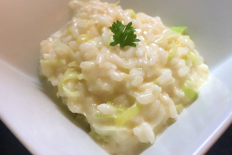 Risoto de alho-poró