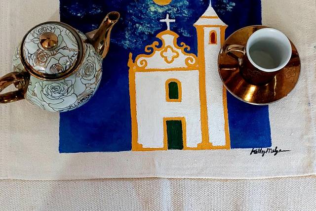 Arte em sousplat
