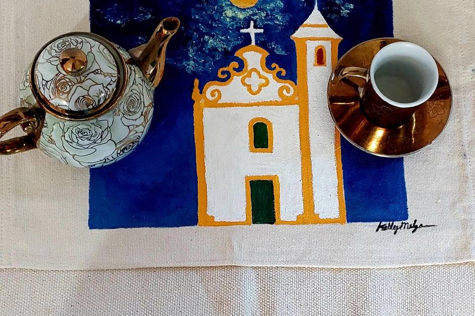 Arte em sousplat