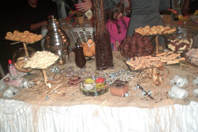 Mesa com doces
