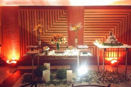 Iluminação da mesa de bolo