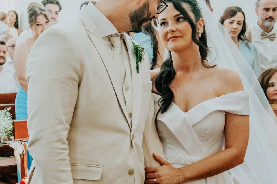 Troca de olhares no altar
