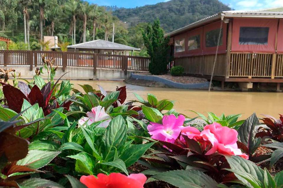 Vista externa do Quiosque