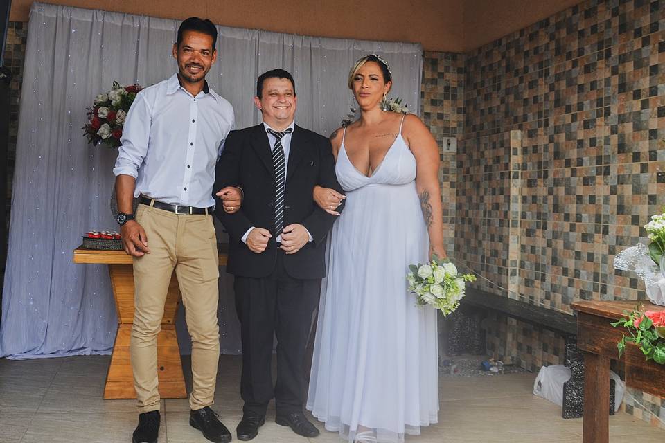 Foto com o casal