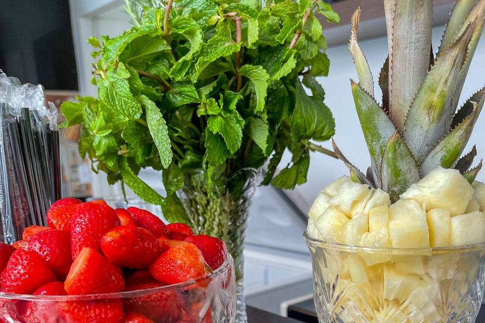 Frutas variadas para caipis
