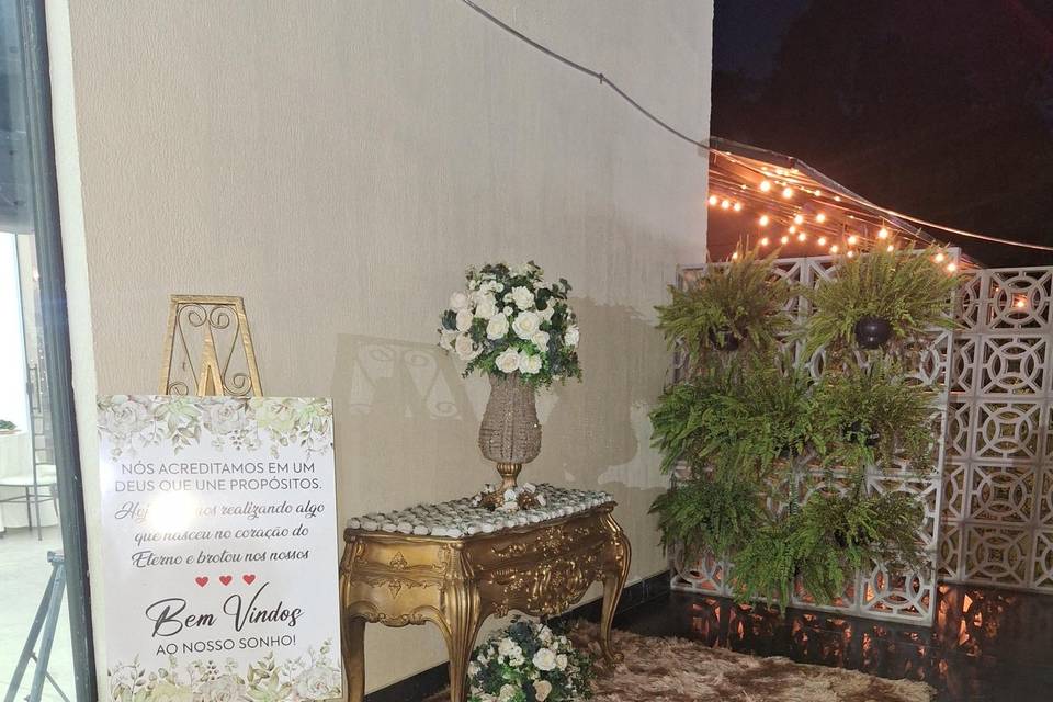 Hall decorado