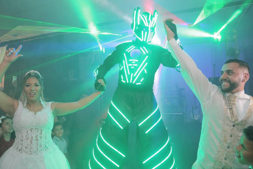 Mega Robô de Led