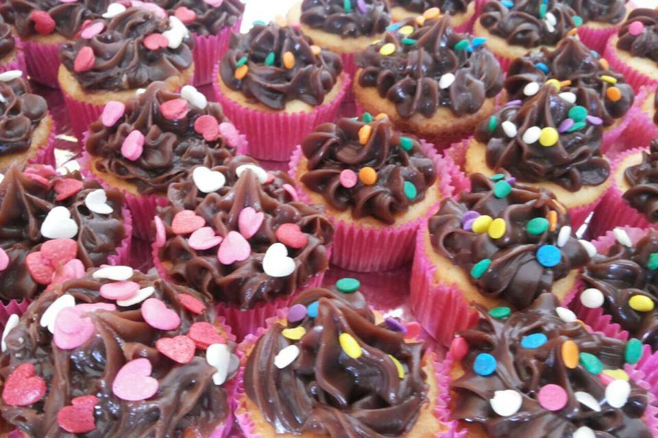 Cupcake de brigadeiro