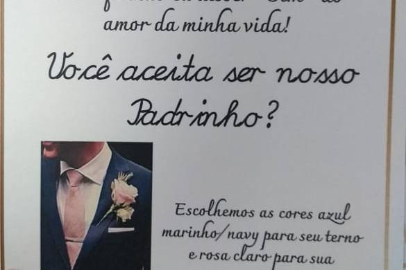 Convite padrinhos