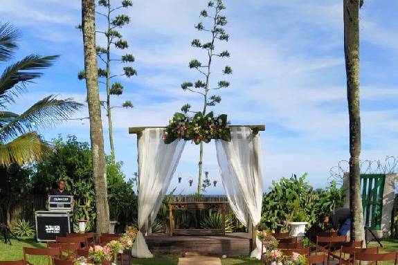 Casamento ao ar livre serra es