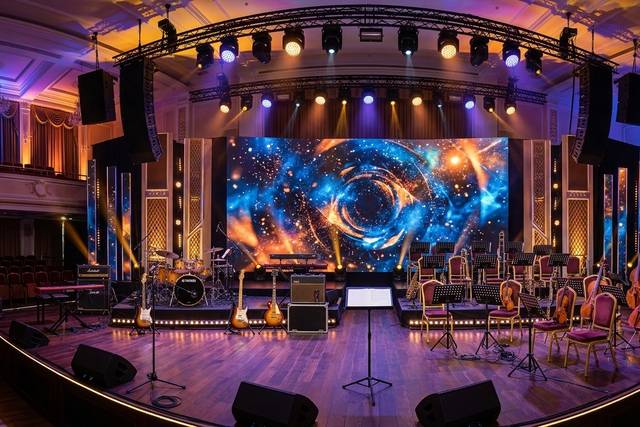 Banda completa + Orquestra.