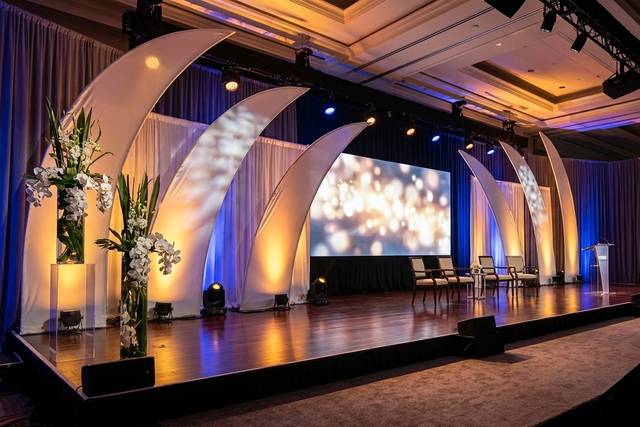 Conceito de palco Clean.