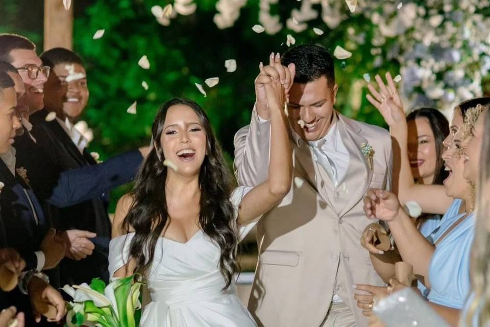 Noivos Jeferson e Nicolly