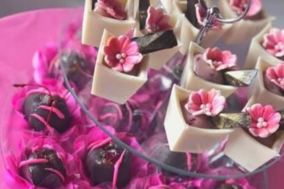 Bombom cereja e mousse