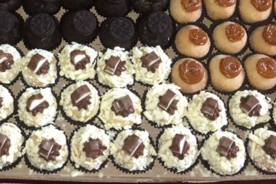 Mini kinder e brigadeiro