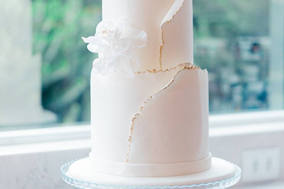 Bolo de aniversário 50 anos azul com cobertura de açúcar e icing – Love In  a Cake