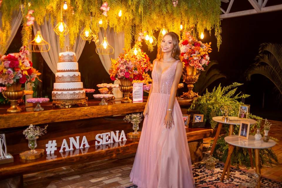 Mesa de bolo ( 15 anos )