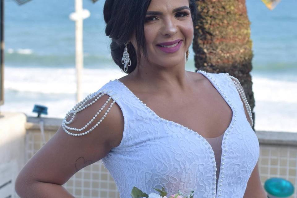 Vestido noiva simples