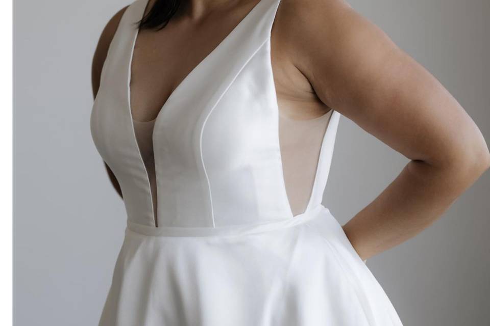 Vestido de noiva Minimalista