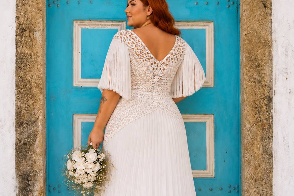 Vestido boho plus